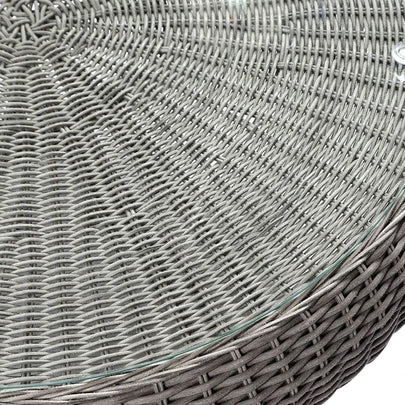 Plantation Outdoor Wicker 3+2+1+1 Seater Lounge Set with Coffee Table
