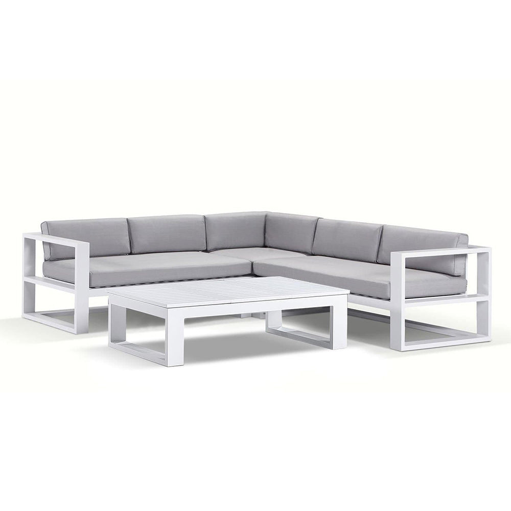Santorini Package A Outdoor Aluminium Corner Lounge