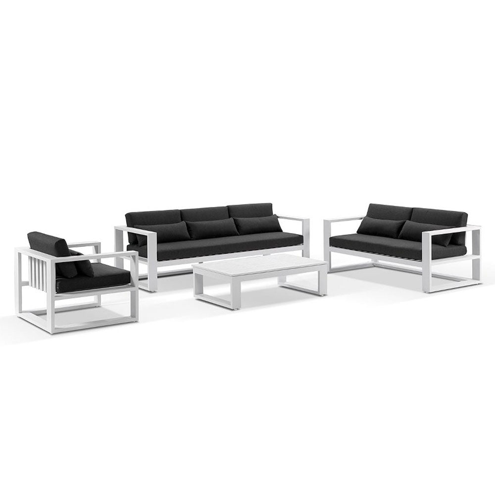 Santorini 3+2+1 Outdoor Lounge Setting with Coffee Table