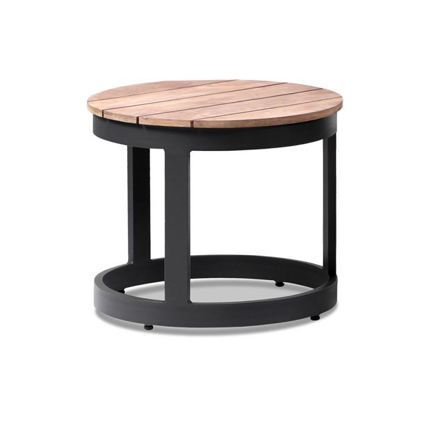Arcadia Aluminium Sun Lounge Set with Balmoral Teak Round Side Table