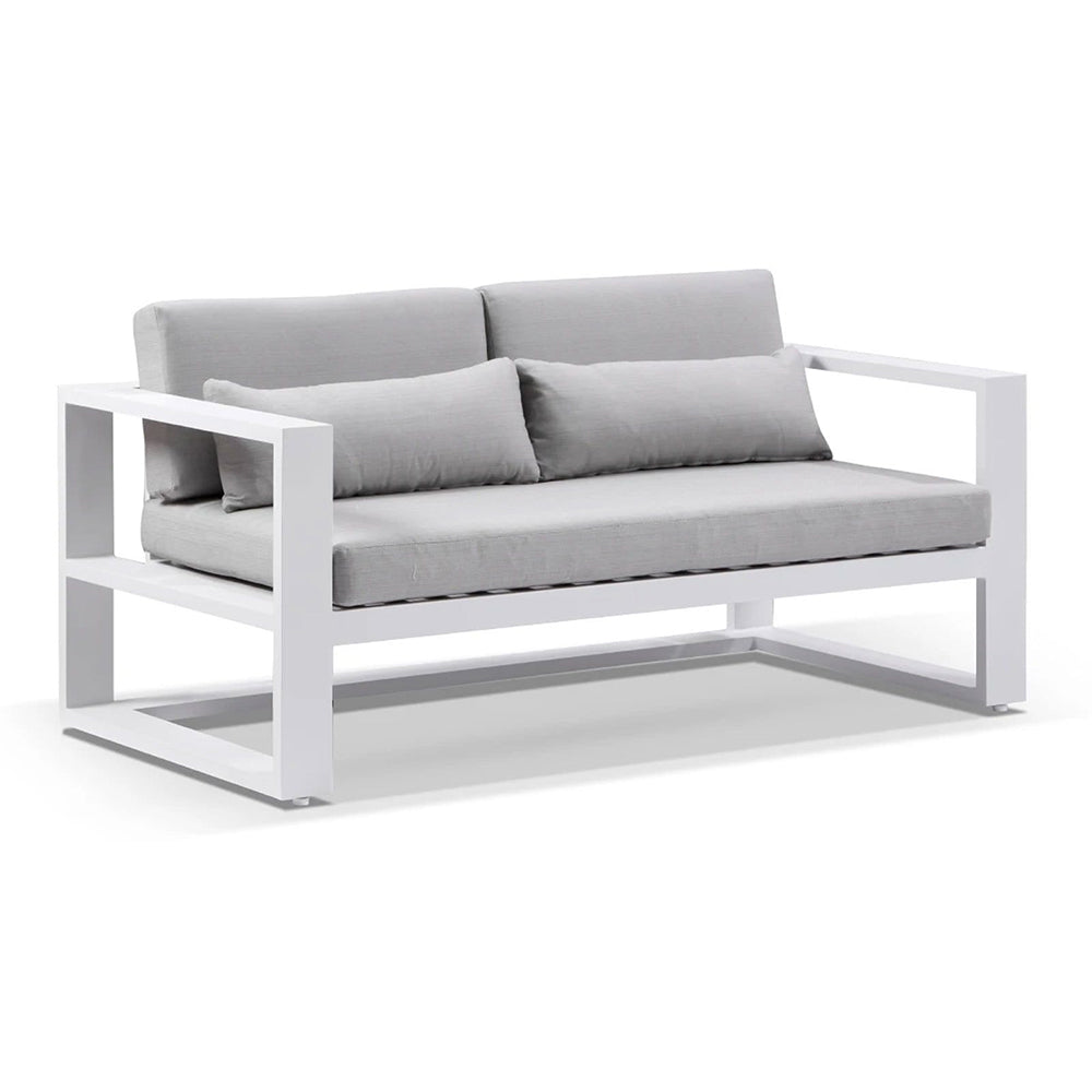 Santorini 2 Seater Outdoor Aluminium Lounge