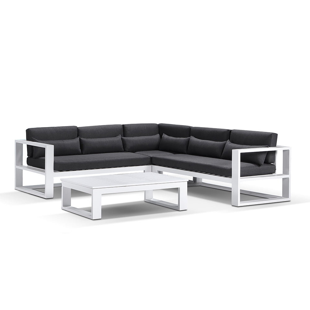 Santorini Package A Outdoor Aluminium Corner Lounge