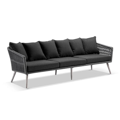 Herman Outdoor 3 Seater Rope & Aluminium Lounge