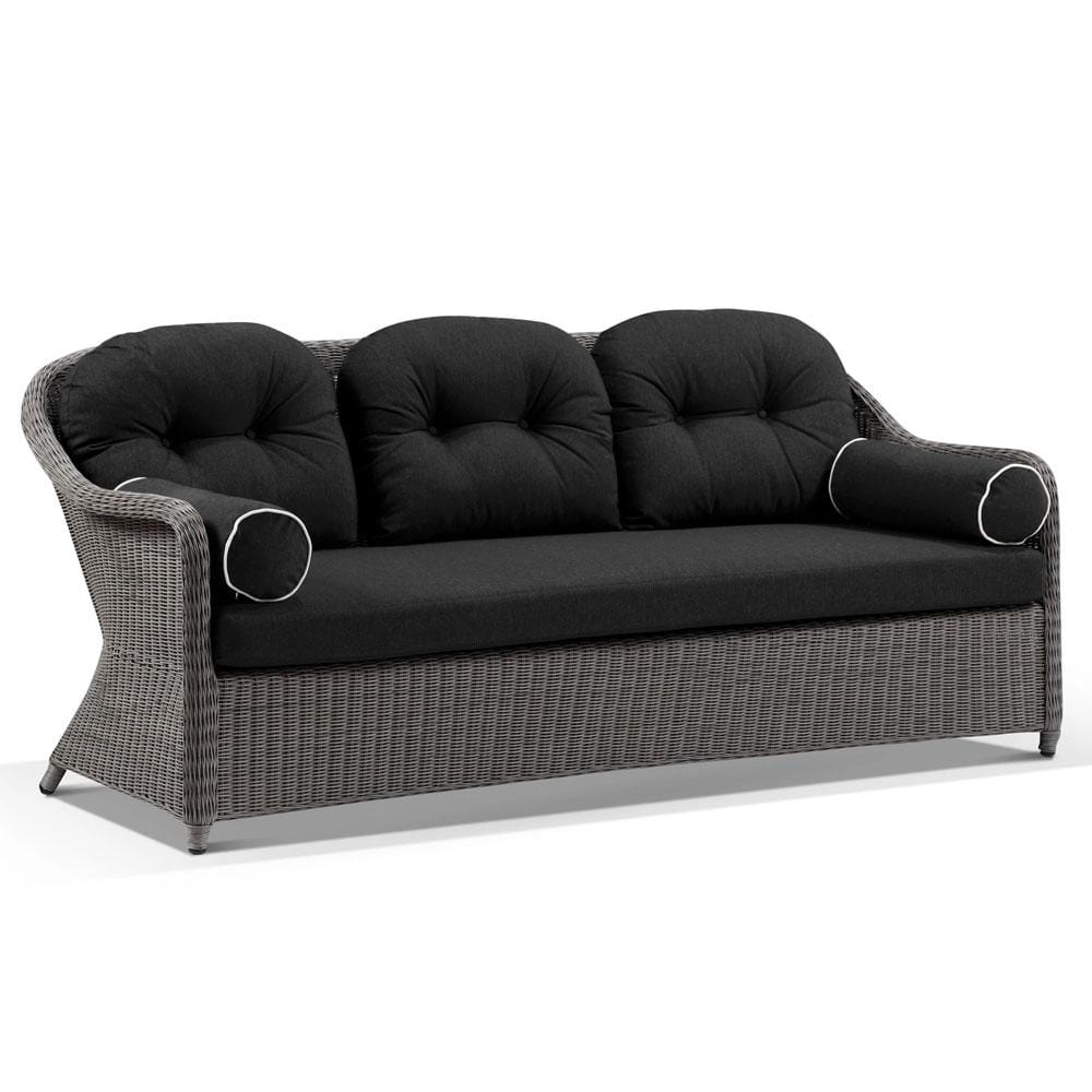 Plantation Outdoor Wicker 3+2+1 Seater Lounge Set with Coffee Table