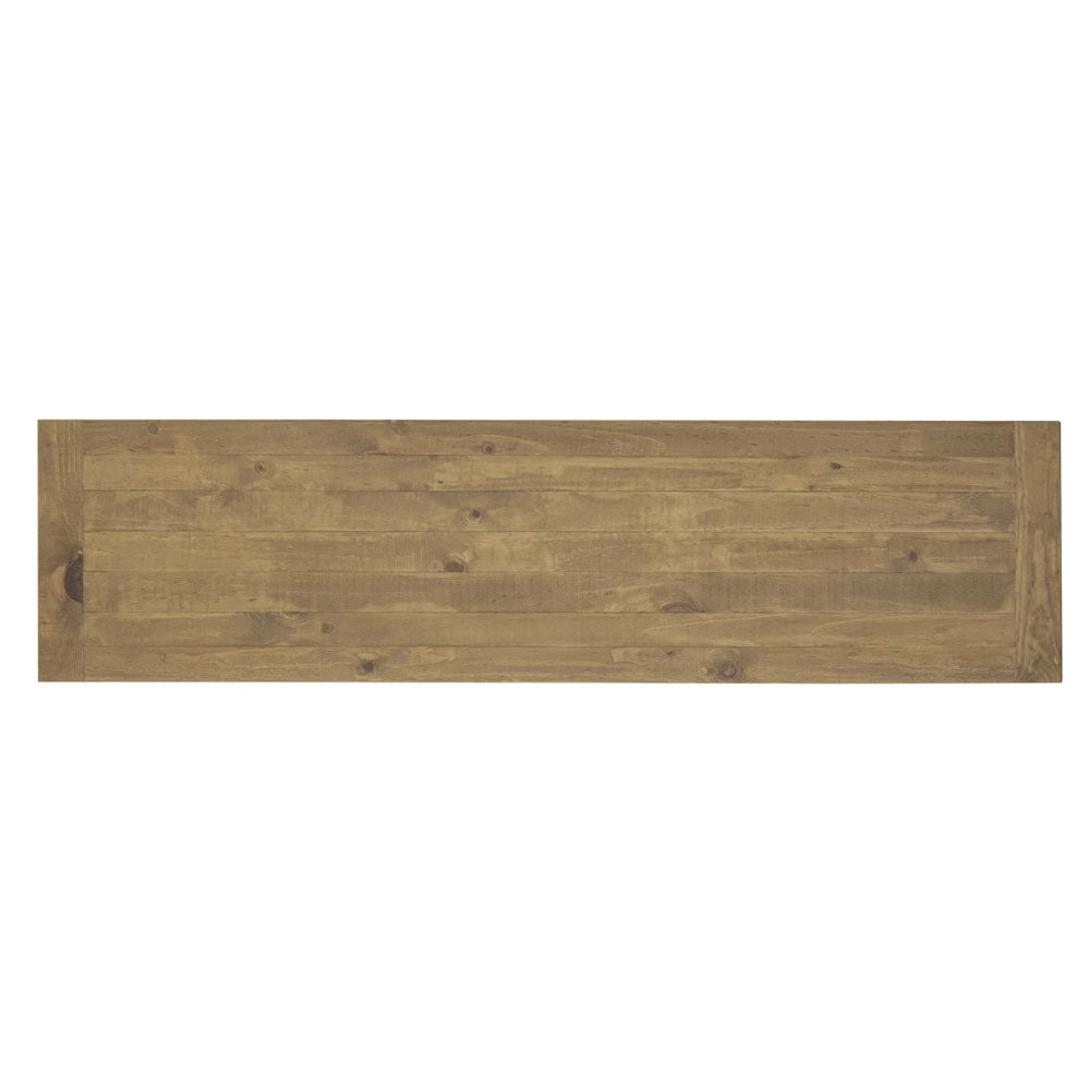 Leura Belle Entertainment TV Unit in Brushed with Natural Timber Top