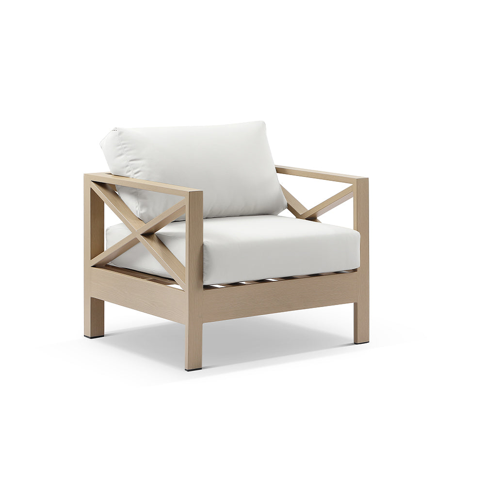 Kansas 3+2+1 seater Outdoor Aluminium Lounge Set with Coffee Table
