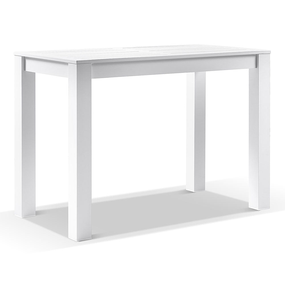 Santorini Outdoor Aluminium 1.5m Bar Table with 4 Bar stools