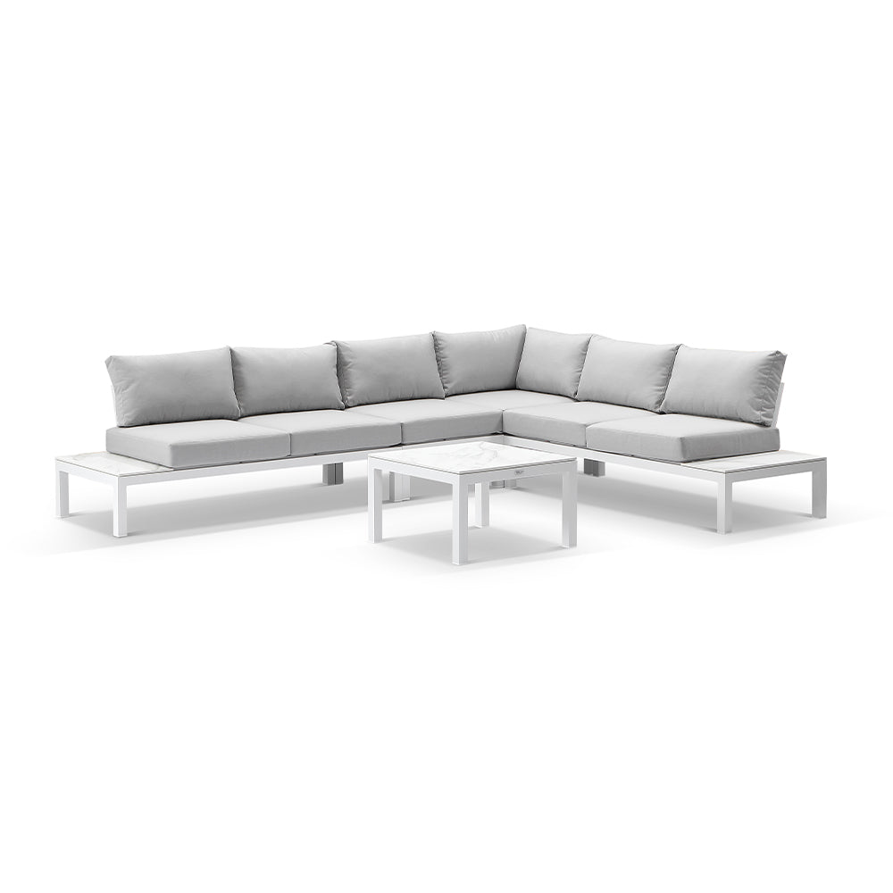 Buy Newcastle Package C Outdoor Aluminium Modular Corner Lounge Set