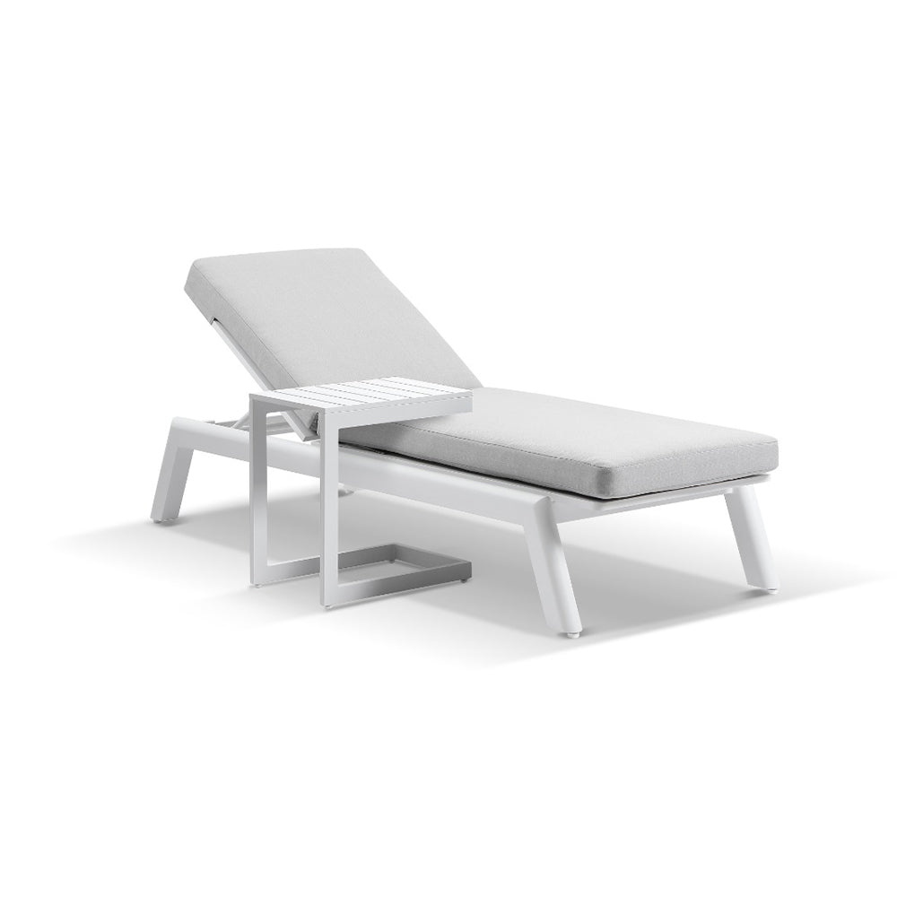 Buy Bondi Outdoor Aluminium Sun lounge with Santorini Slide Under Side