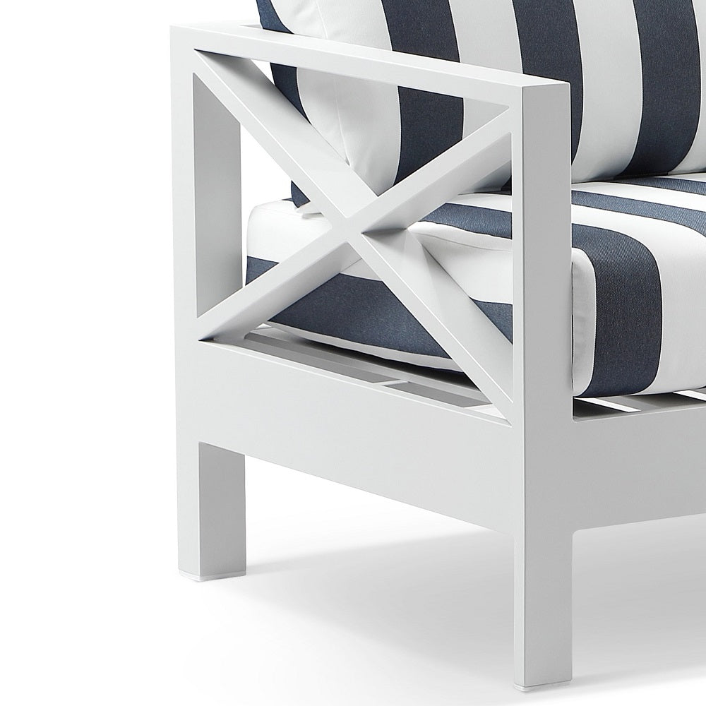 Kansas 2 seater Outdoor Aluminium Lounge