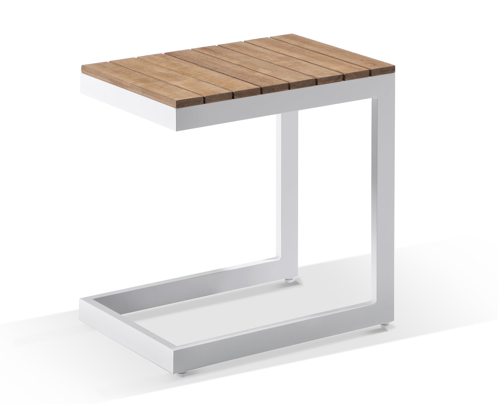 Balmoral Aluminium Teak Lounge w/Bar Cart & Side Table