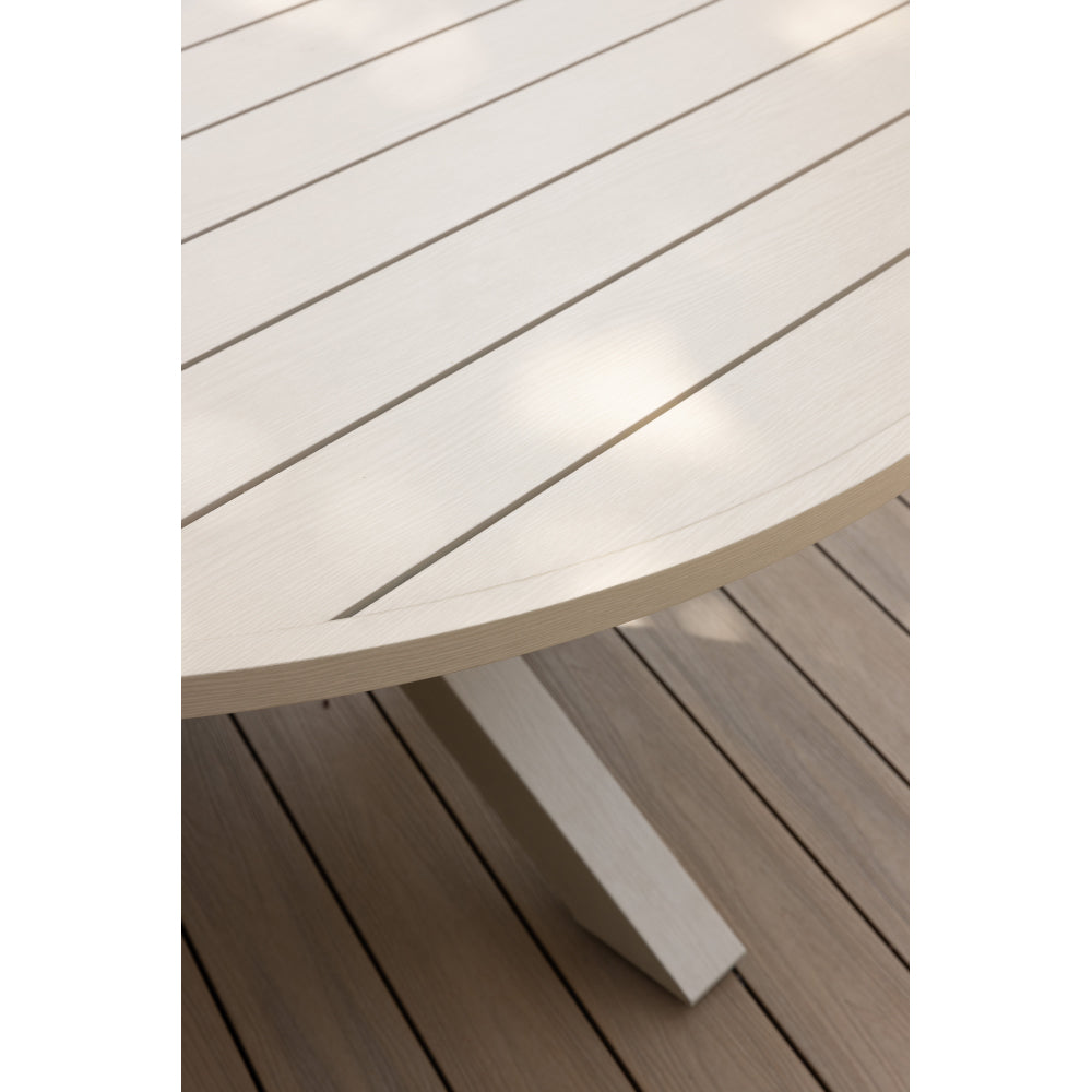 Houston Outdoor 1.5m Round Aluminium Dining Table