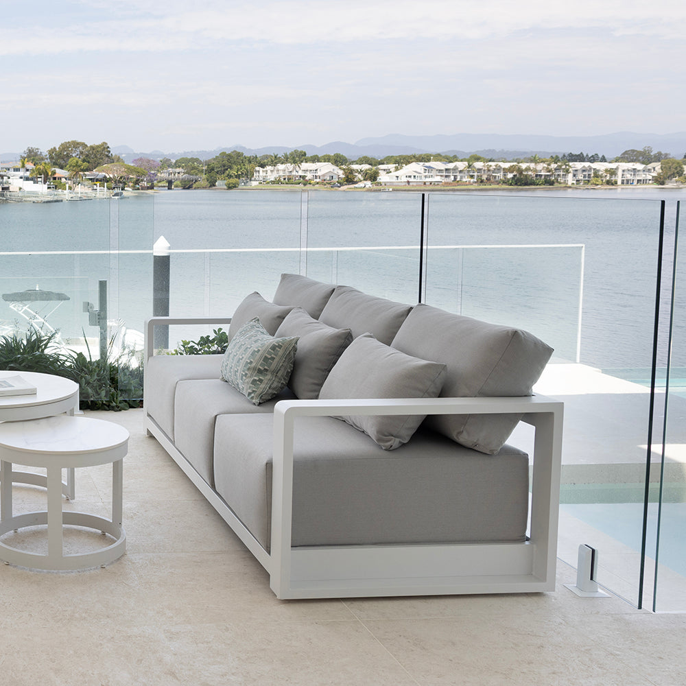 Whitehaven 3 Seater Outdoor Aluminium Lounge