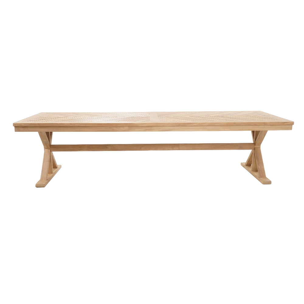 Buy Darlington Outdoor 2.5m Teak Timber Table by Bay Gallery Furniture