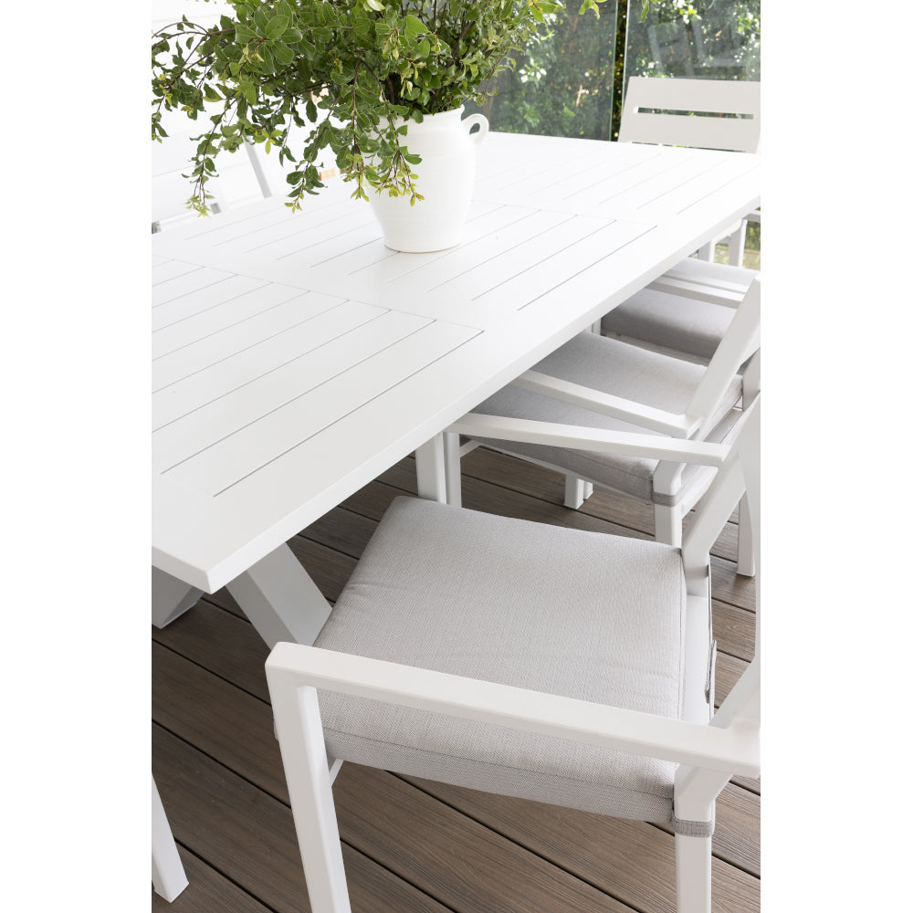Tahitian 2.1m Outdoor Aluminium Rectangle Dining Table