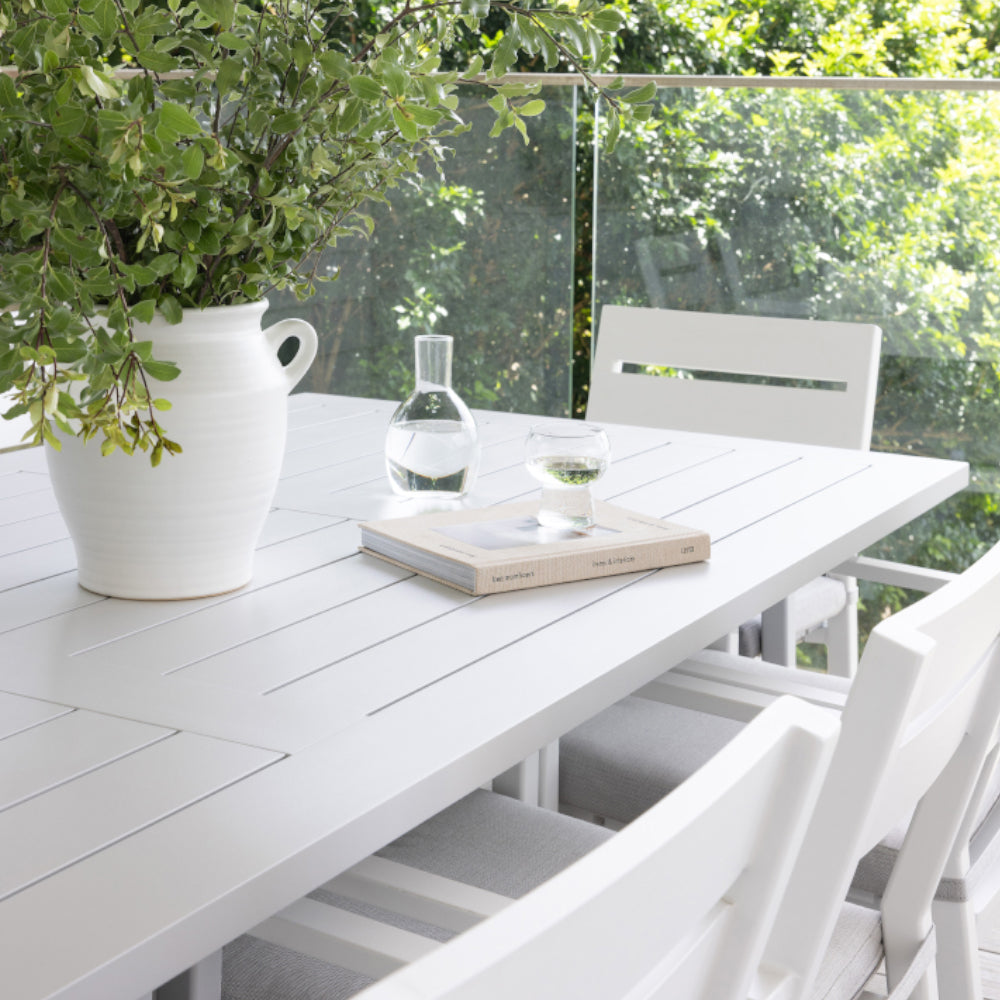 Tahitian 2.1m Outdoor Aluminium Rectangle Dining Table