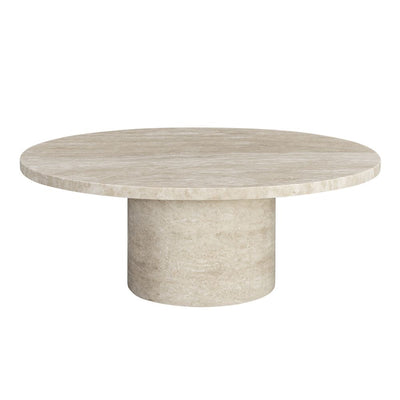 Florence Oval Travertine Stone Coffee Table