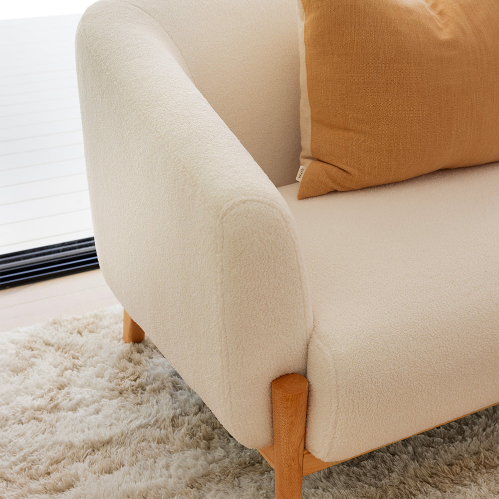 Fraser Indoor 2 seater Plush Fabric Sofa Lounge