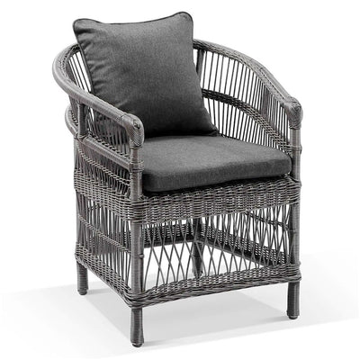 Watego Malawi Style Outdoor Wicker and Aluminium Dining Chair