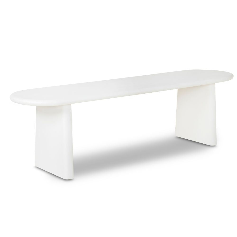 Moreton Indoor 1.6m Concrete Plaster Bench Seat