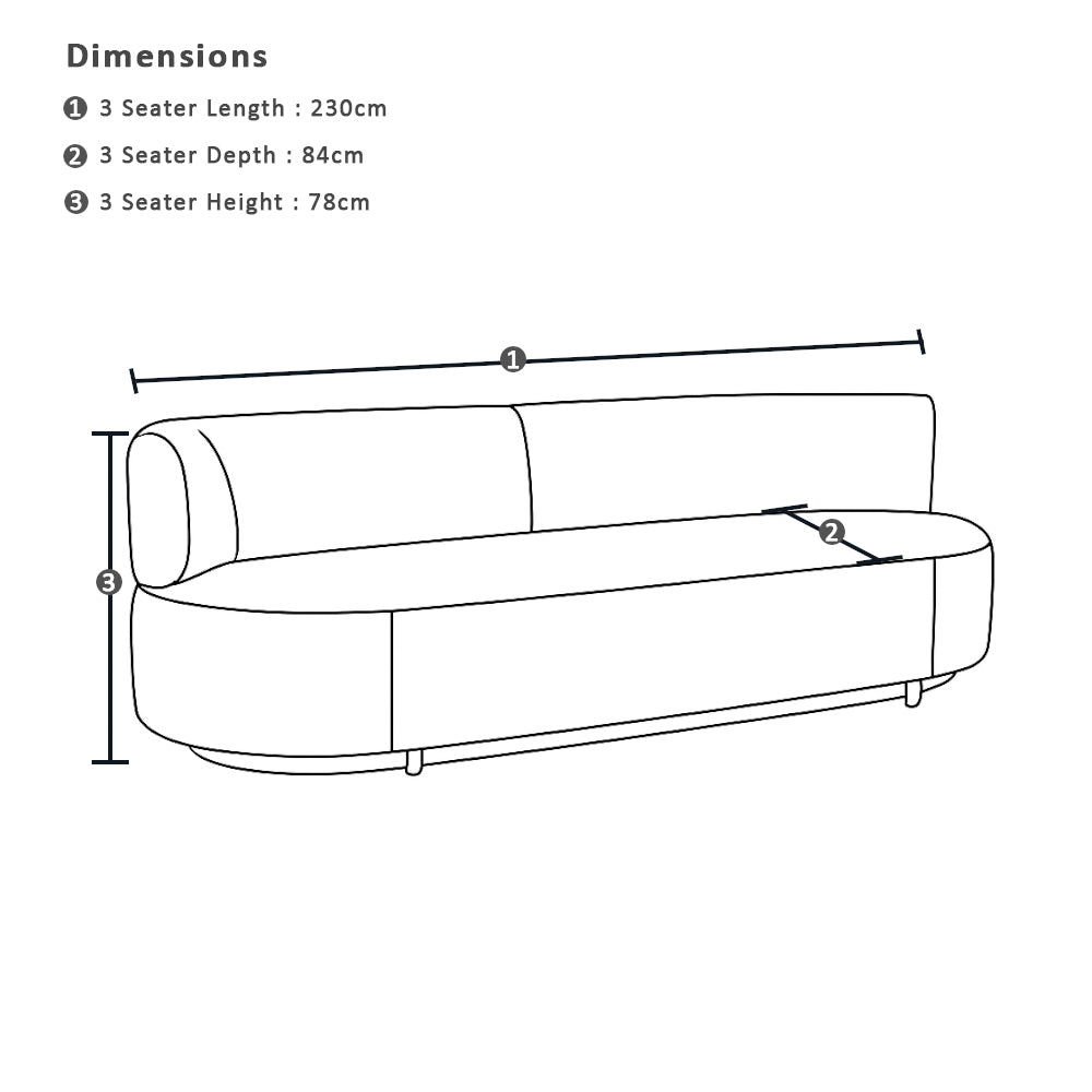 Onslow 3+1+1 Outdoor Lounge in Sunbrella with Round Coffee Table Set