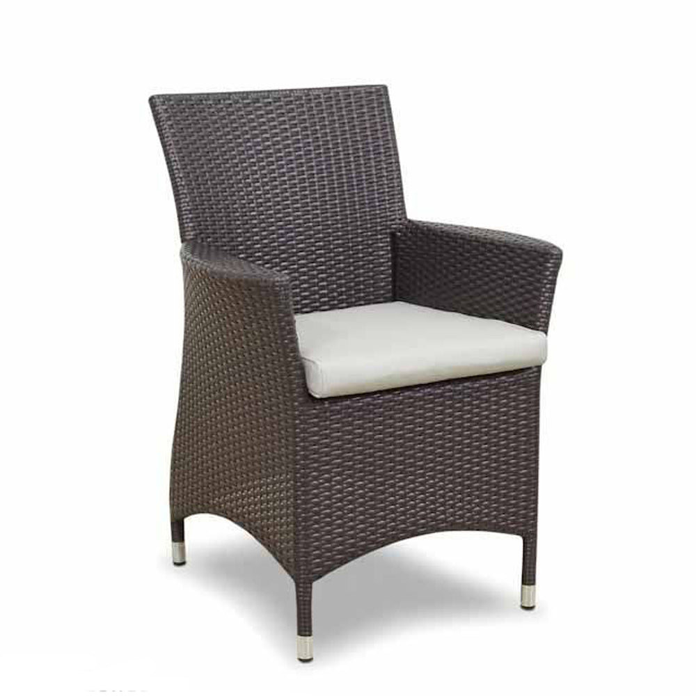 Roman Outdoor Wicker Dining Arm Chair