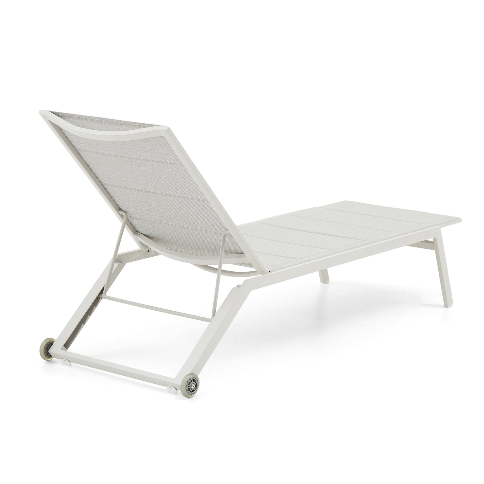 Seaford Outdoor Aluminium Sun Lounge on Wheels