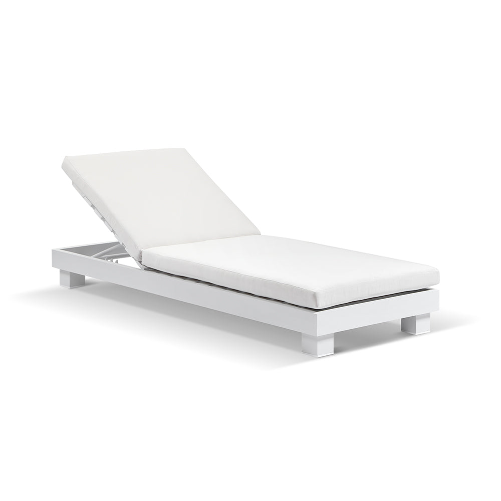 Santorini Aluminium Sun Lounge with Sunbrella Cushion