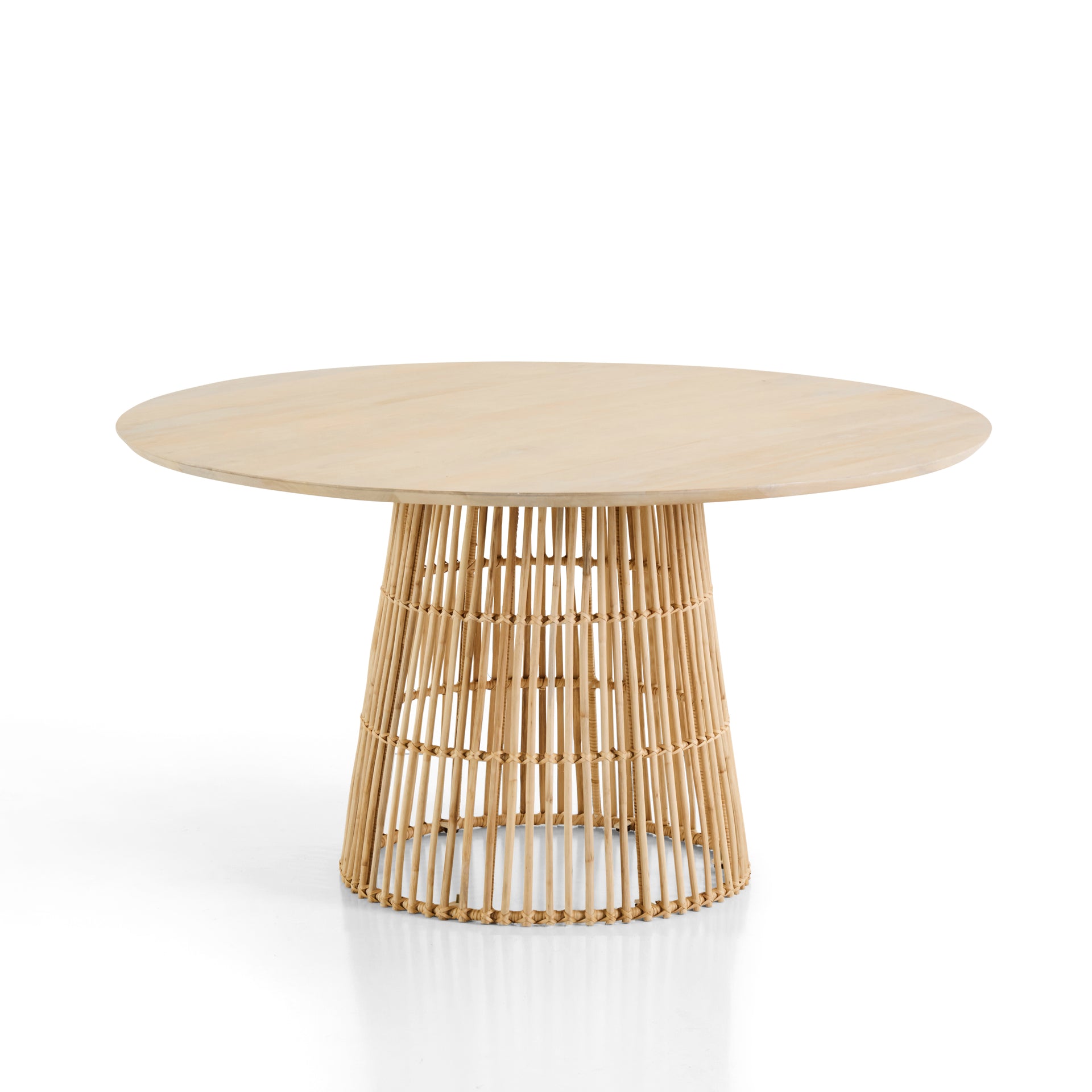 Tamborine Indoor 1.4m Round Dining Setting with 6x Ballina Chairs