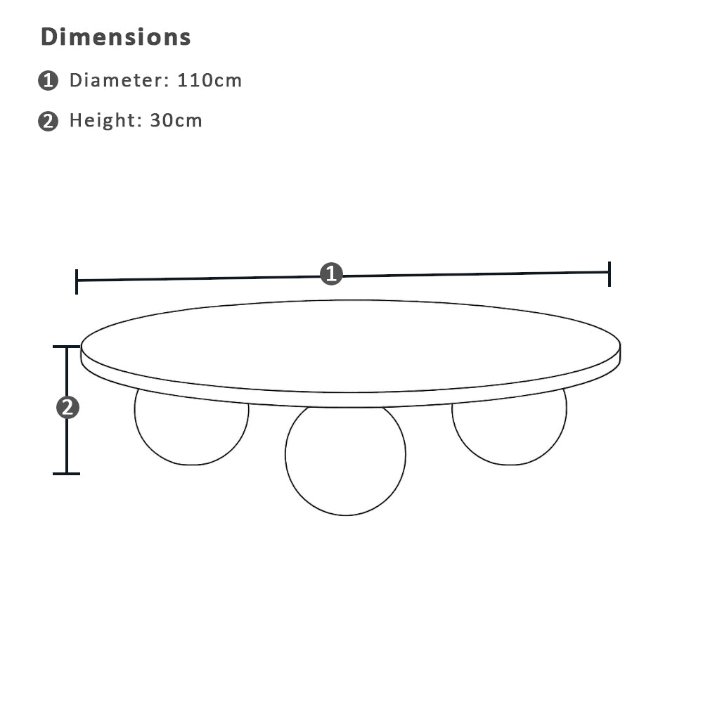 Torquay Indoor Round Coffee Table