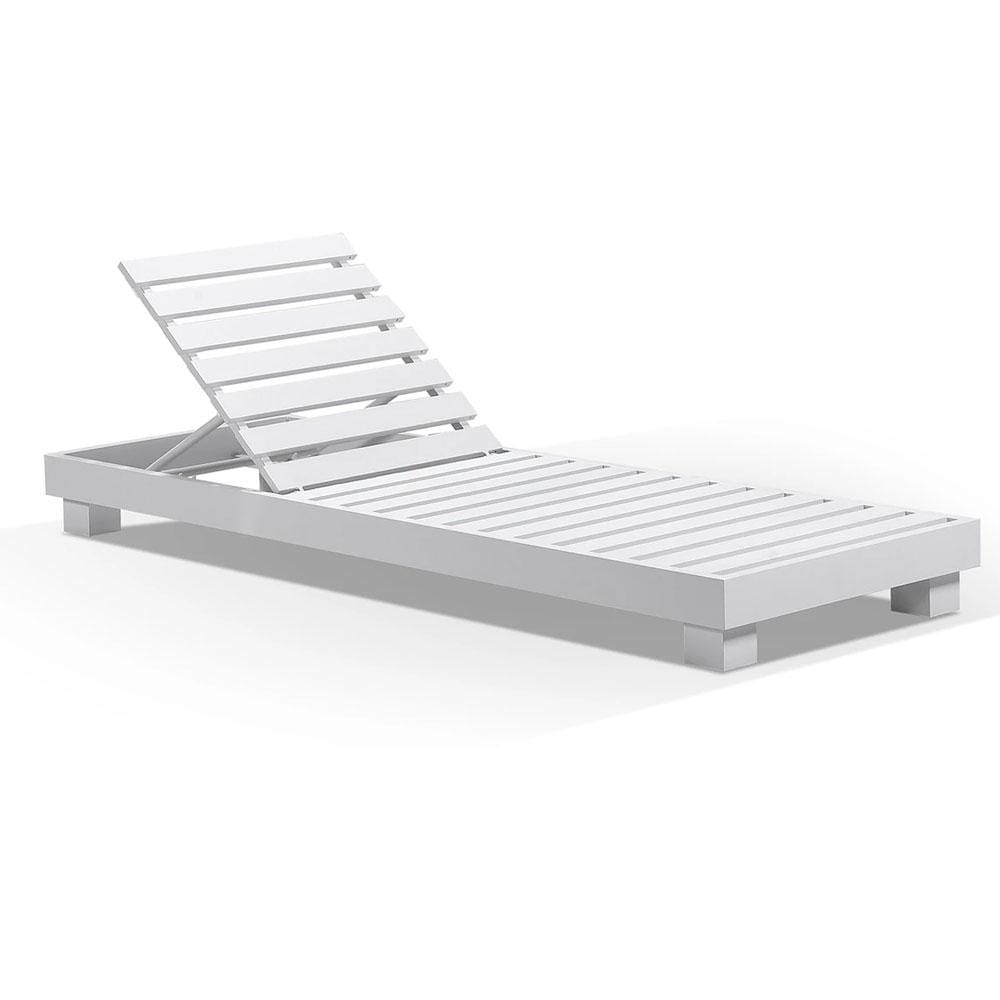 Santorini Aluminium Sun Lounge with Sunbrella Cushion