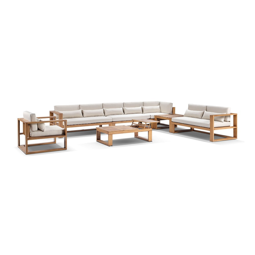 Santorini Package D Outdoor Aluminium Corner Lounge