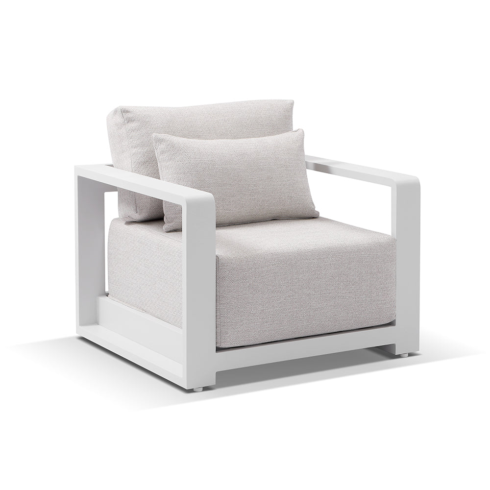 Whitehaven 3+2+1 Seater Outdoor Aluminium Lounge with Hugo Coffee Table Set