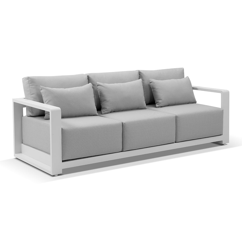 Whitehaven 3+2+1 Seater Outdoor Aluminium Lounge with Hugo Coffee Table Set