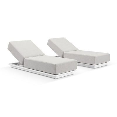 Whitehaven Outdoor Aluminium Single Sun lounge Set