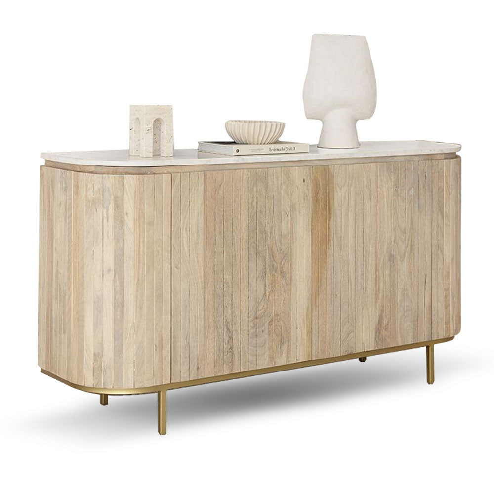 Abbotsbury Indoor Buffet Sideboard with Marble Top