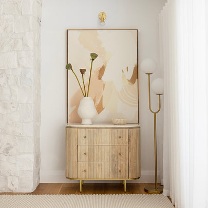 Abbotsbury Indoor Chest of Drawers with Marble Top