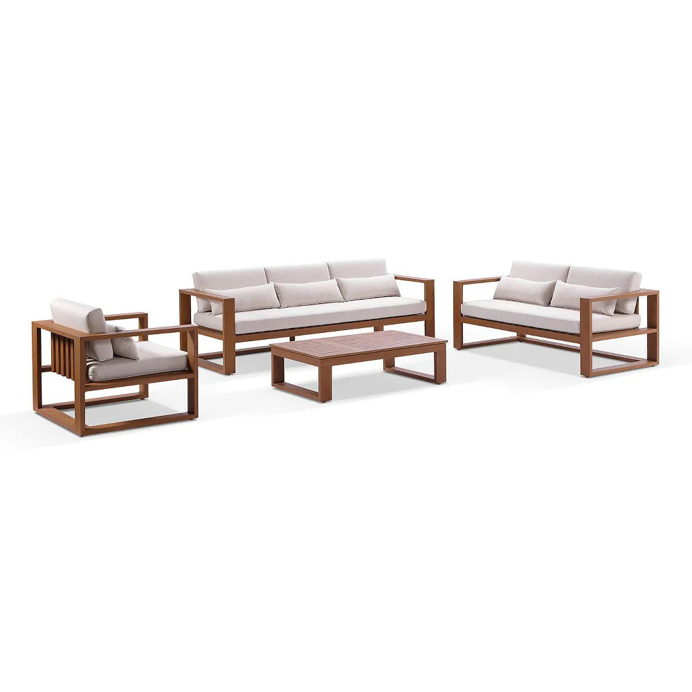 Santorini 3+2+1 Outdoor Lounge Setting with Coffee Table