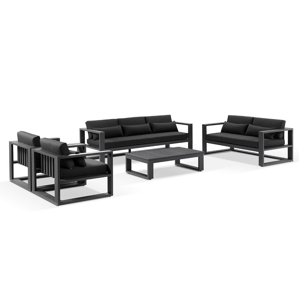 Buy Santorini 3+2+1+1 Outdoor Aluminium Lounge Set with Coffee Table by
