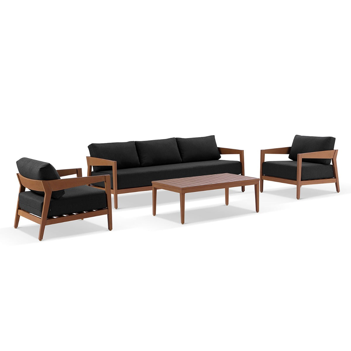 Bronte 3+1+1 Outdoor Aluminium Lounge Setting with Coffee Table