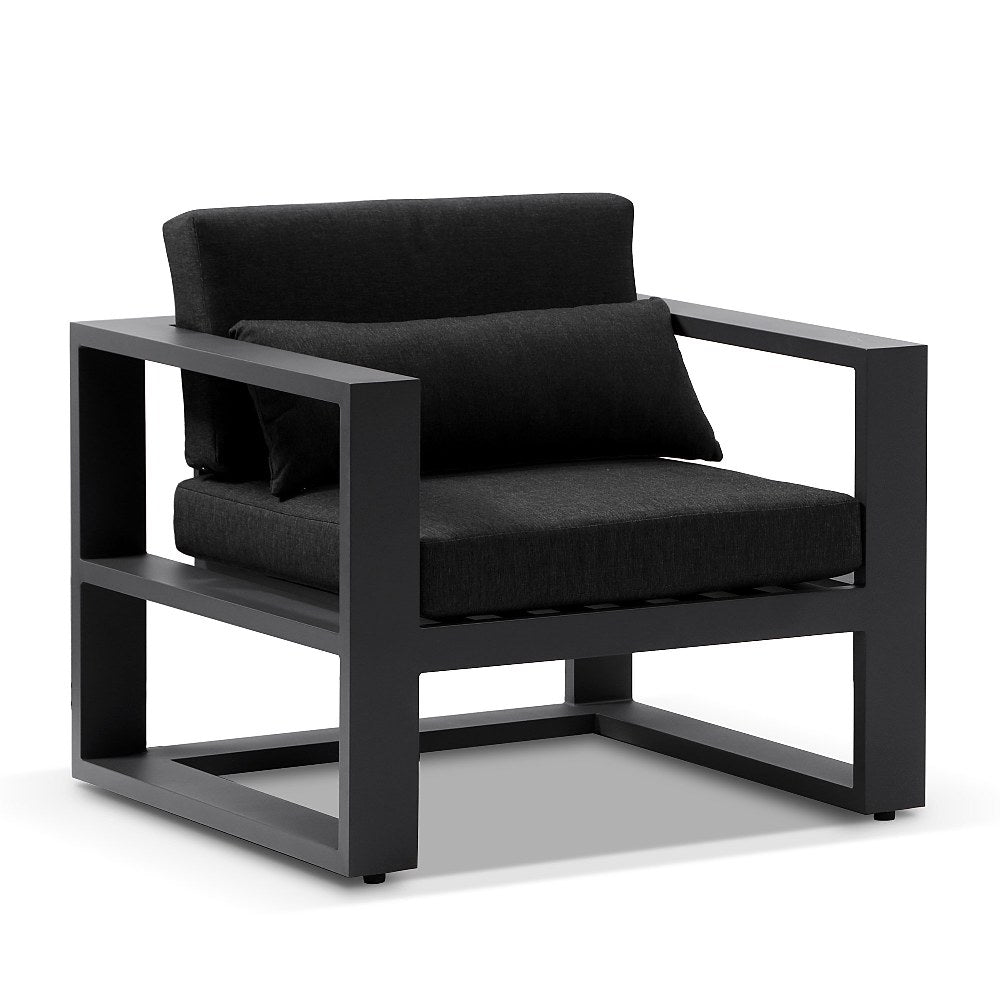 Santorini 3+1+1 Aluminium Lounge Setting with Coffee Table