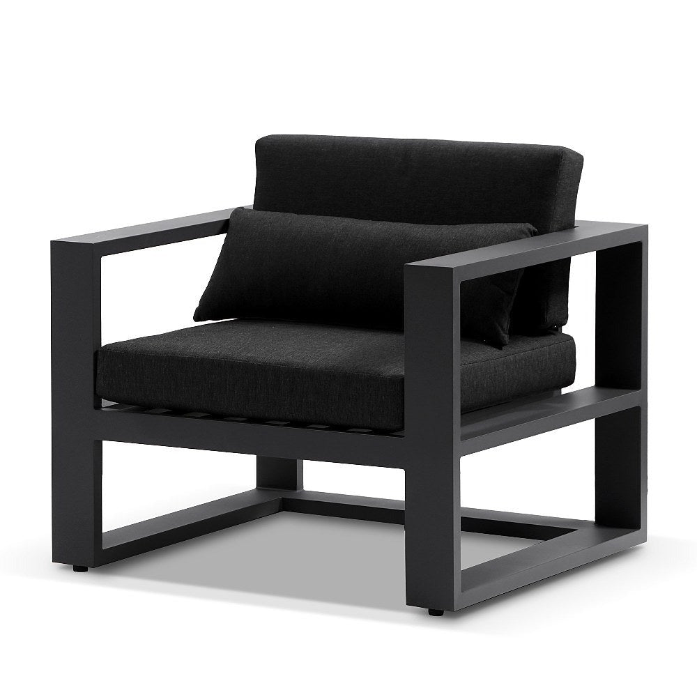 Santorini 1 Seater Outdoor Aluminium Arm Chair