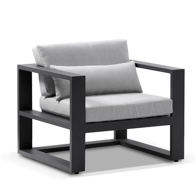Santorini 1 Seater Outdoor Aluminium Arm Chair