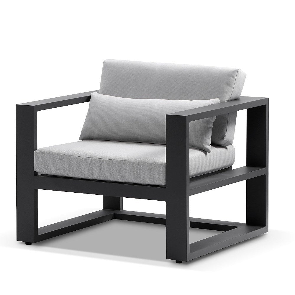Santorini 1 Seater Outdoor Aluminium Arm Chair
