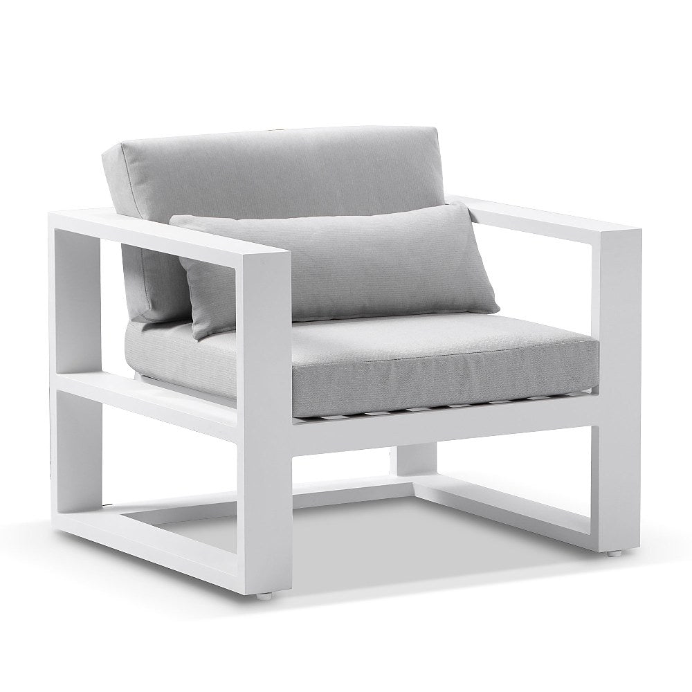 Santorini 3+1+1 Aluminium Lounge Setting with Coffee Table