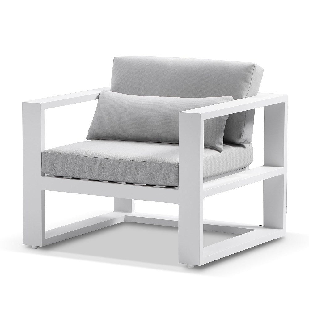 Santorini 1 Seater Outdoor Aluminium Arm Chair