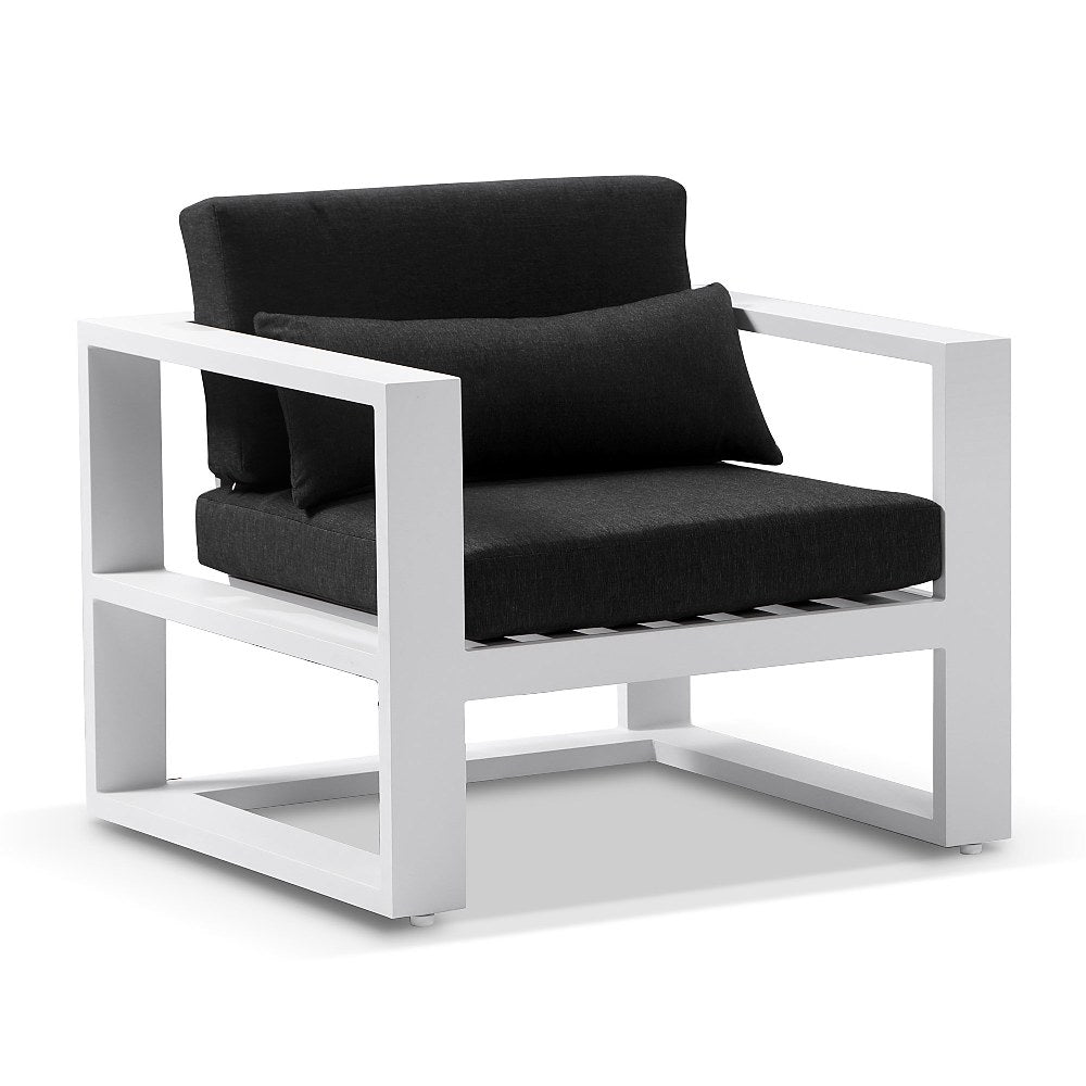 Santorini 3+1+1 Aluminium Lounge Setting with Coffee Table