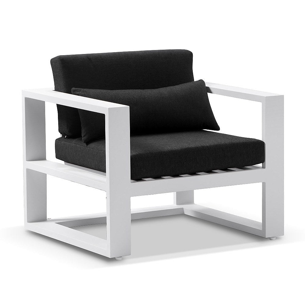 Santorini 1 Seater Outdoor Aluminium Arm Chair
