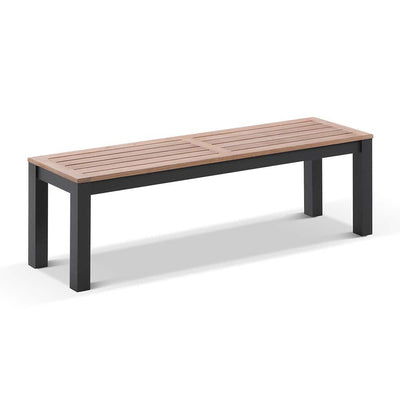 Balmoral 1.5m Outdoor Teak Timber and Aluminium Bench Seat