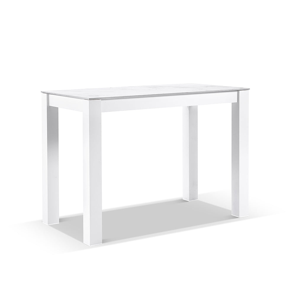 Hugo Ceramic 1.5m Aluminium Bar Table with 4 x Hugo Rope Stools